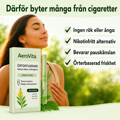 AeroVita™ | Känn dig socialt bekväm igen utan lukten av cigaretter