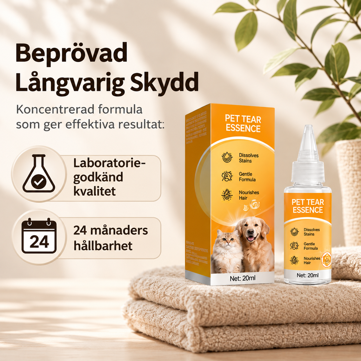 LjusÖga™ Pets | Skonsam ögonvård för renare och ljusare päls