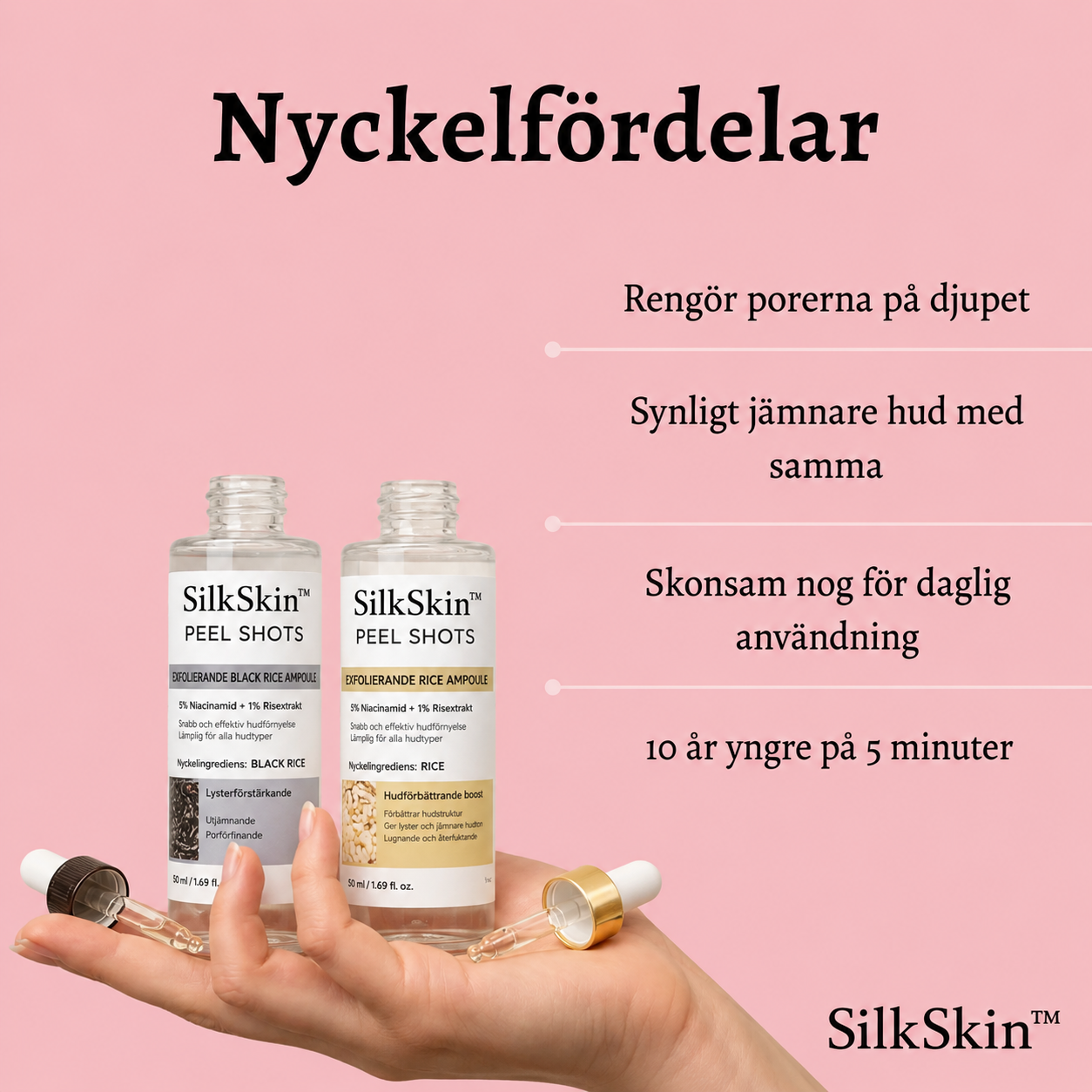 SilkSkin™– Klarare hud utan synliga porer
