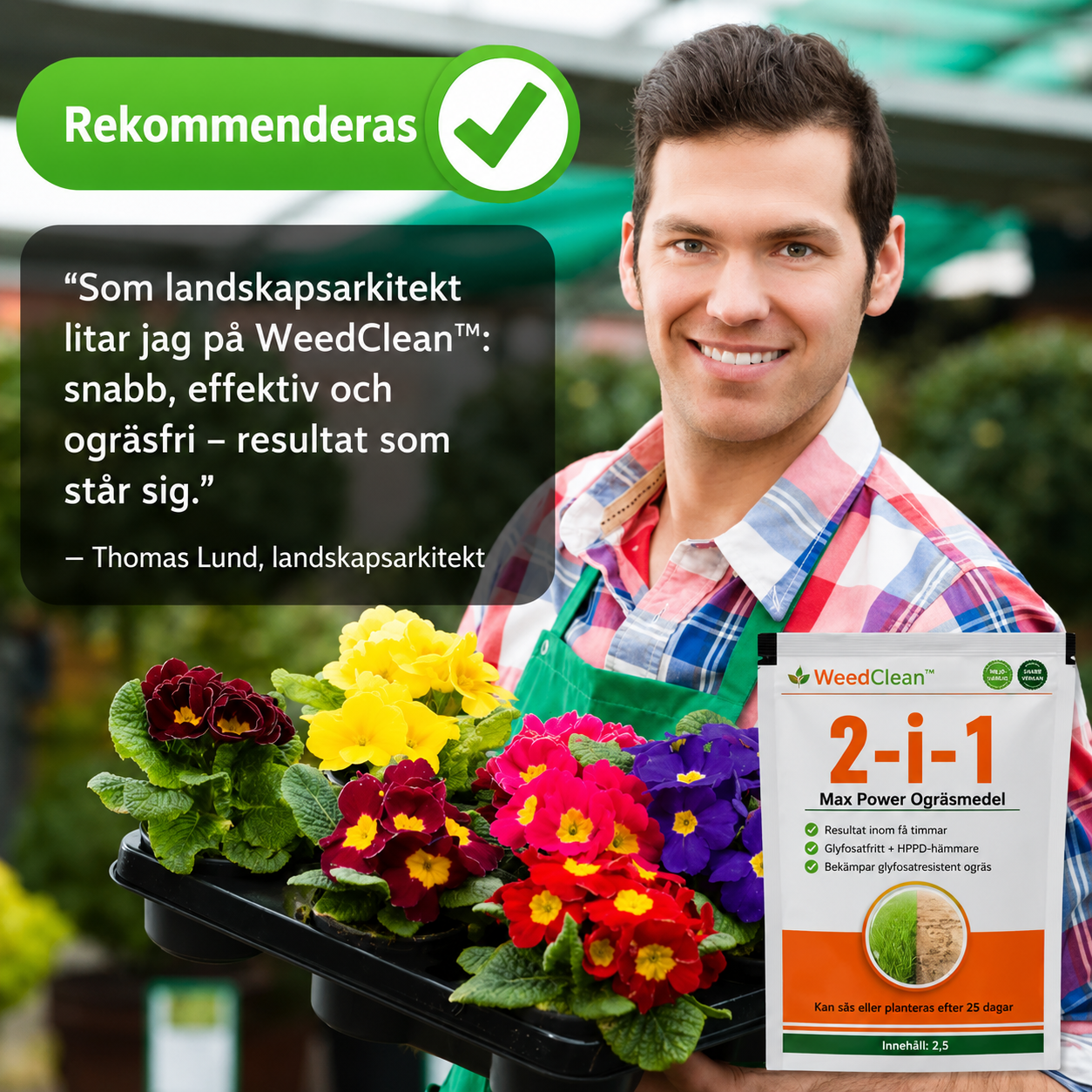 WeedClean™ | Få rena utomhusytor utan en evig kamp