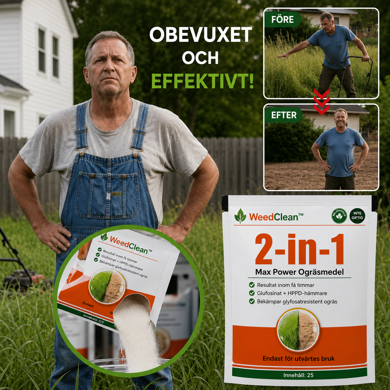 WeedClean™ | Få rena utomhusytor utan en evig kamp