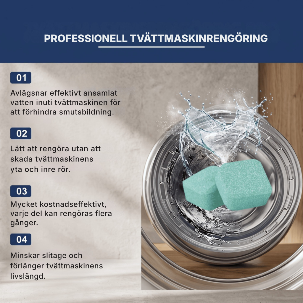 TvättFrisk™ | Fräschare tvätt börjar med en renare tvättmaskin