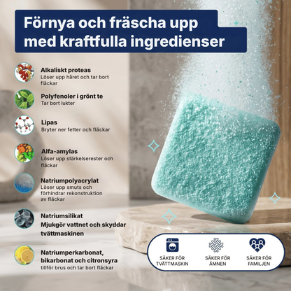 TvättFrisk™ | Fräschare tvätt börjar med en renare tvättmaskin