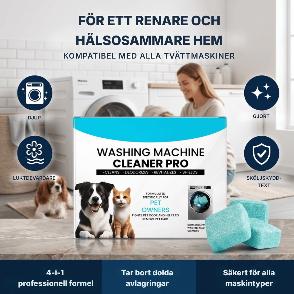 TvättFrisk™ | Fräschare tvätt börjar med en renare tvättmaskin