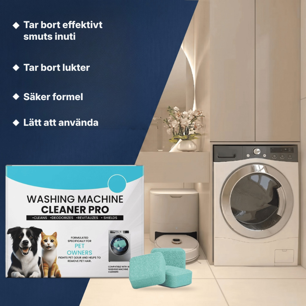 TvättFrisk™ | Fräschare tvätt börjar med en renare tvättmaskin