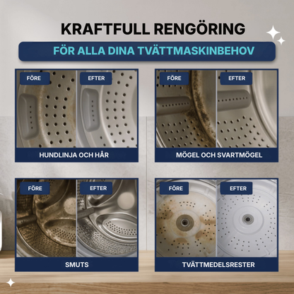 TvättFrisk™ | Fräschare tvätt börjar med en renare tvättmaskin