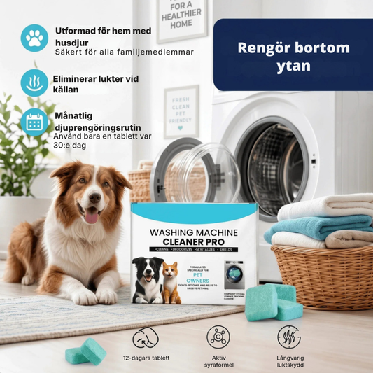 TvättFrisk™ | Fräschare tvätt börjar med en renare tvättmaskin