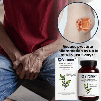 Vironex™ | Minska prostatainflammationen med upp till 95 % på bara 5 dagar!
