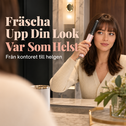 StyleLiten™ | Kompakt värmekam för snabb uppfräschning av luggen
