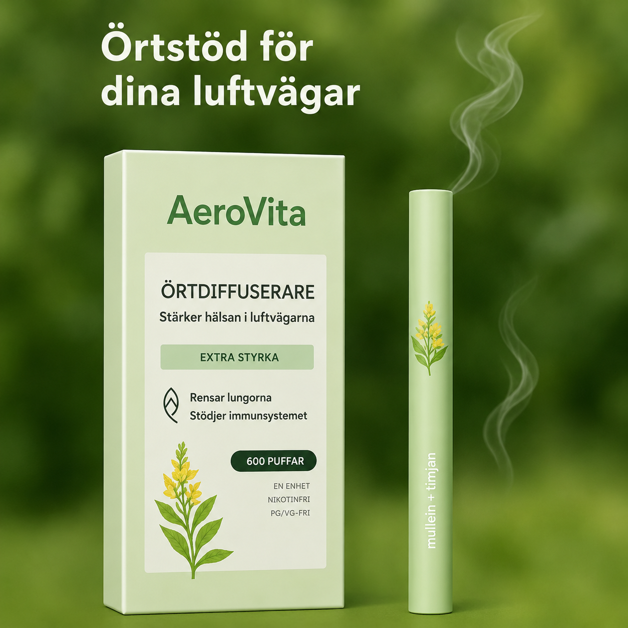 AeroVita™ | Känn dig socialt bekväm igen utan lukten av cigaretter