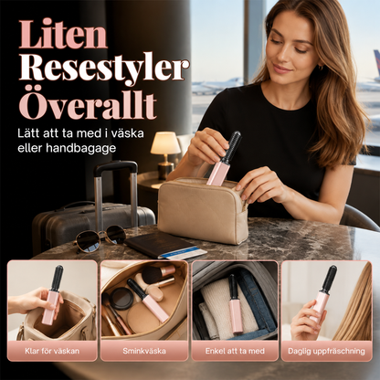 StyleLiten™ | Kompakt värmekam för snabb uppfräschning av luggen