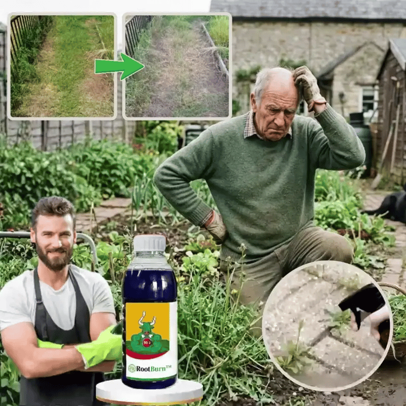 SUPERERBJUDANDE | RootBurn™ ogräsmedel | Förstör envisa ogräs – synligt inom 24 timmar!