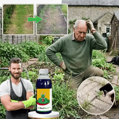 SUPERERBJUDANDE | RootBurn™ ogräsmedel | Förstör envisa ogräs – synligt inom 24 timmar!